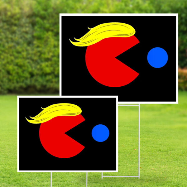 Game Funny - Trump Pacman Yard Sign