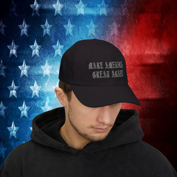 Gothic Dark MAGA Trump Cap - Elon Musk, Political Gift1