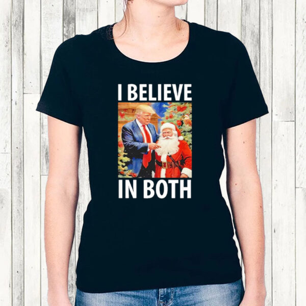 I Believe in Both Trump And Santa Christmas T-Shirt45