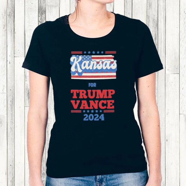 KANSAS For Trump Vance 2024 Rally T-Shirt