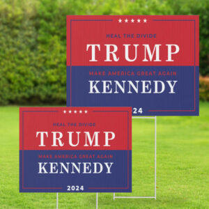 MAGA RFK Heal the Divide, President Trump Kennedy 2024 - Make America Great Again Yard Sign