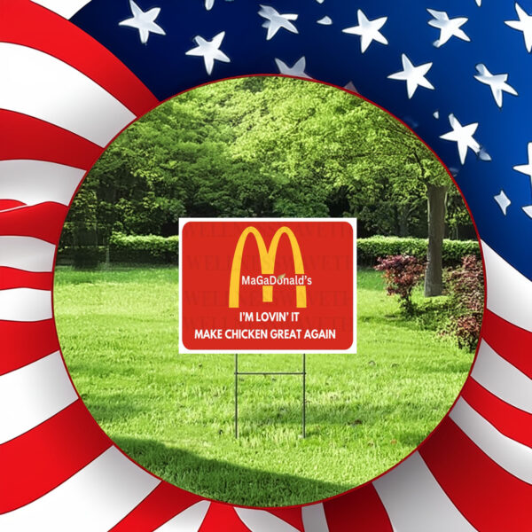 MaGaDonald's - I'm Lovin' It - Make Chicken Great Again Yard Sign2