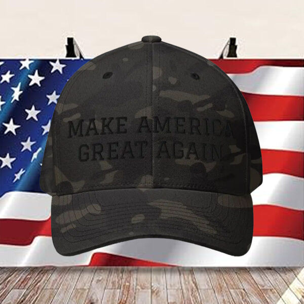 Make America Great Again Hat - Dark MAGA Fitted Hat2