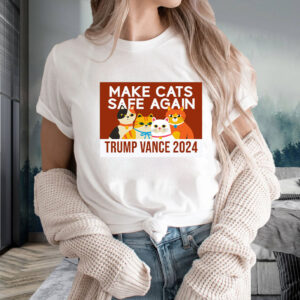 Make Cats Safe Again - Trump Vance 2024 T-Shirt2