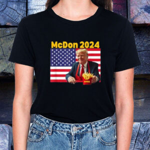 McDonald's 2024 Funny Donald Trump French Fry Cooking Fries for T-Shirt, Trump 2024, election USA1