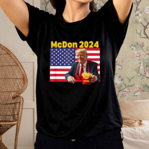 McDonald's 2024 Funny Donald Trump French Fry Cooking Fries for T-Shirt, Trump 2024, election USA67