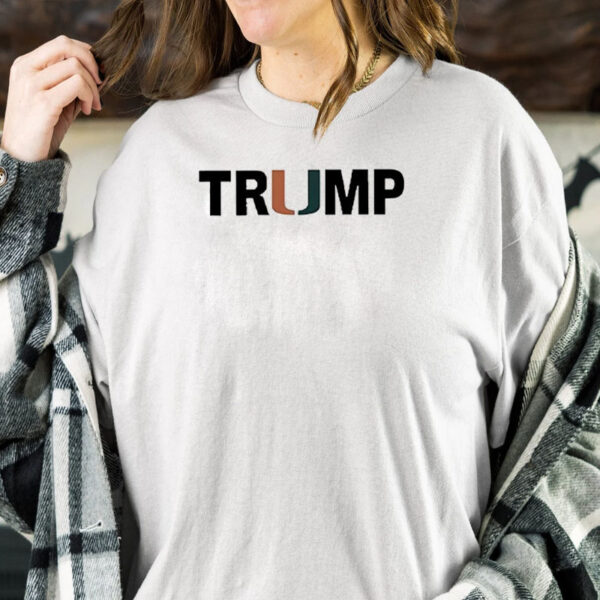 Miami Hurricanes Trump 2024 Make America Great Again Support For Trump T-Shirt1