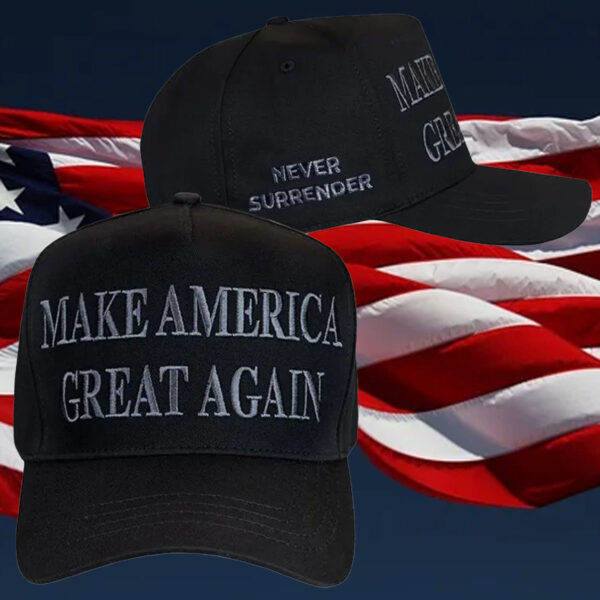 OFFICIAL - Trump DARK MAGA Never Surrender Hat2