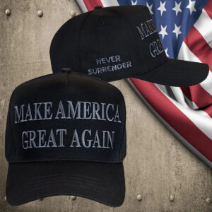 OFFICIAL - Trump DARK MAGA Never Surrender Hat5