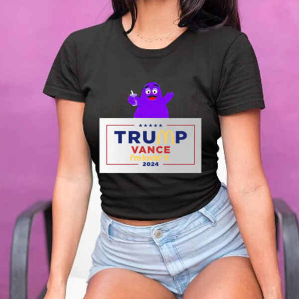 Official Grimace Trump Vance McDonalds 2024 I’m Lovin’ It Shirt