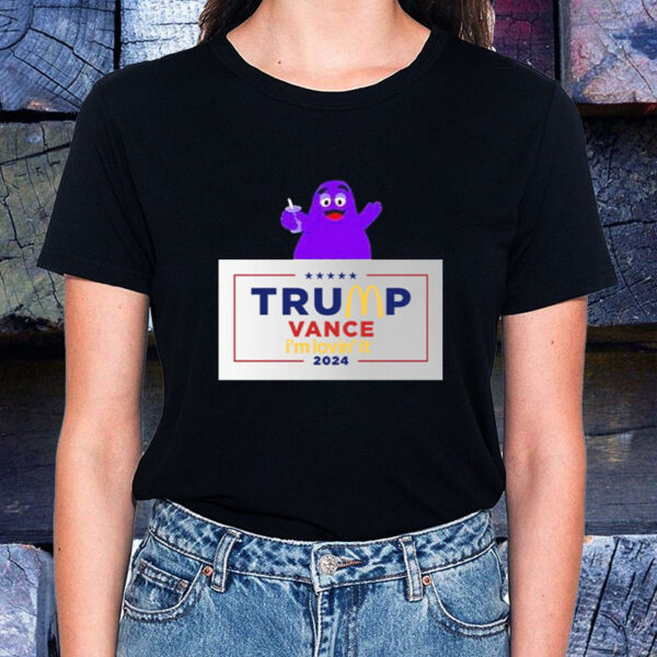 Official Grimace Trump Vance McDonalds 2024 I’m Lovin’ It Shirt2