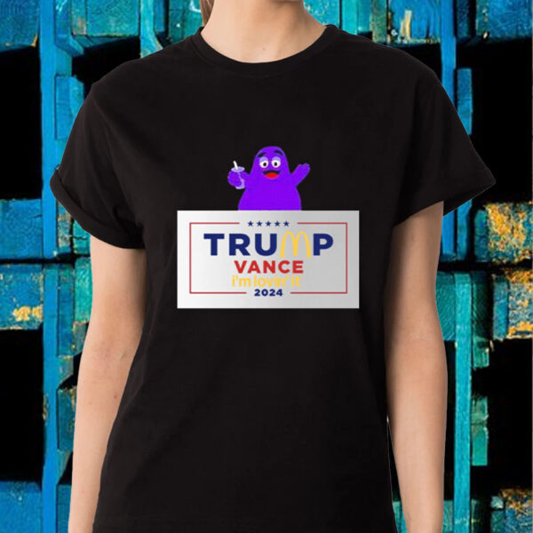 Official Grimace Trump Vance McDonalds 2024 I’m Lovin’ It Shirt3