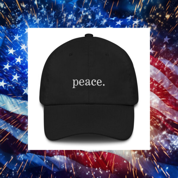 Peace Embroidered Dad Hat - Robert F. Kennedy Jr