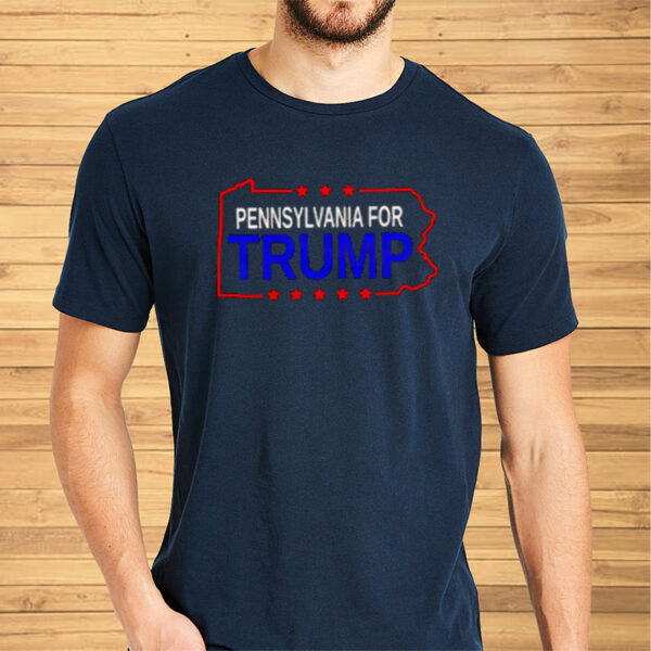 Pennsylvania For Trump 2024 T-Shirt5