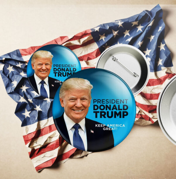 President Donald TRUMP - Keep America Great! Pin Button