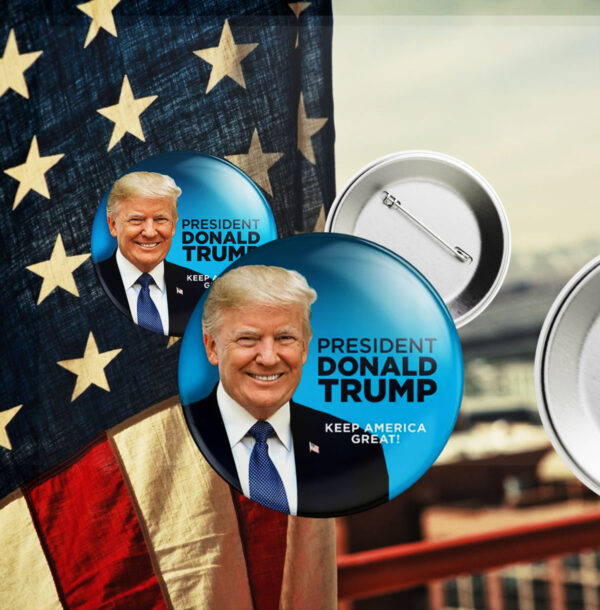 President Donald TRUMP - Keep America Great! Pin Button1