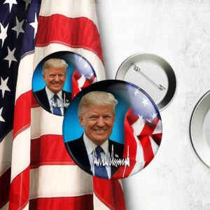 President Donald Trump Photo Pin Button