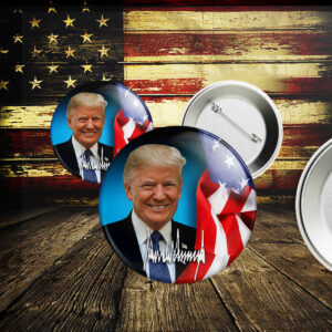 President Donald Trump Photo Pin Button6