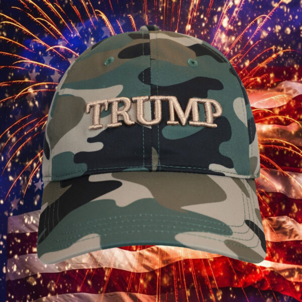 Raised Camo Trump Hat1