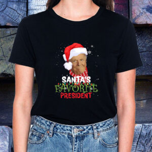 Santa's Favorite President ,Trump Vance Make Christmas Great Again - Humorous Christmas T-Shirt1