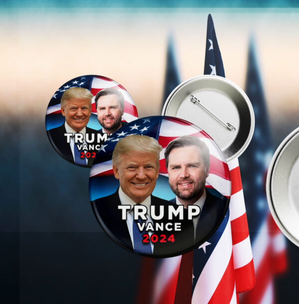 TRUMP VANCE 2024 Pin Button