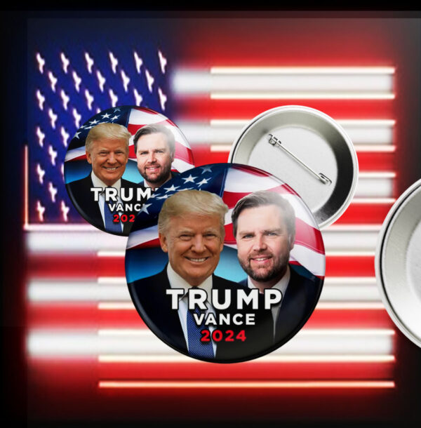 TRUMP VANCE 2024 Pin Button1