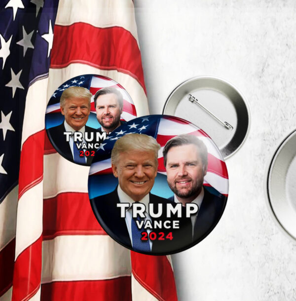 TRUMP VANCE 2024 Pin Button2