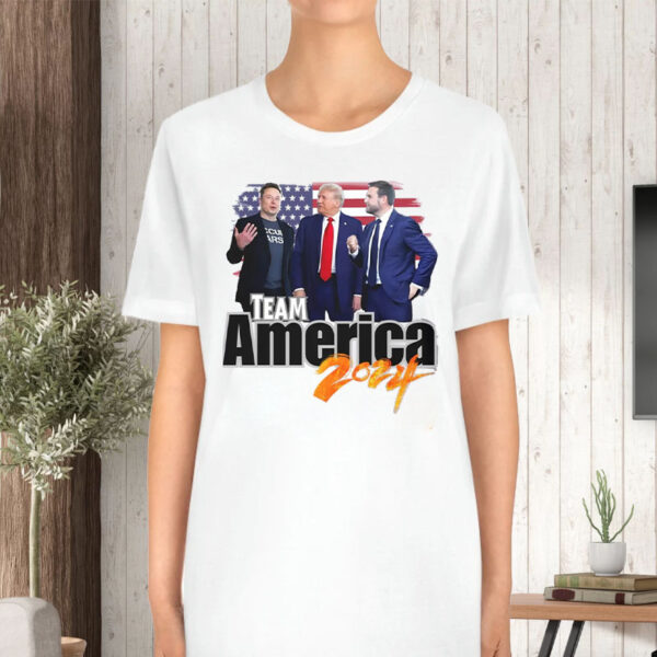 Team America - Trump - Vance - Elon Musk ,Dark Maga T-Shirt1