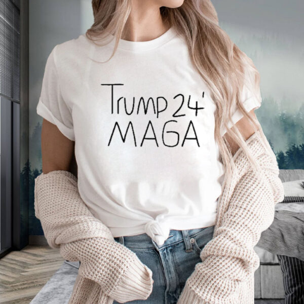 Texas Tech Kicker Reese Burkhardt Trump 24 MAGA T-Shirt2