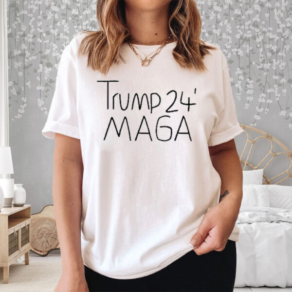 Texas Tech Kicker Reese Burkhardt Trump 24 MAGA T-Shirt5