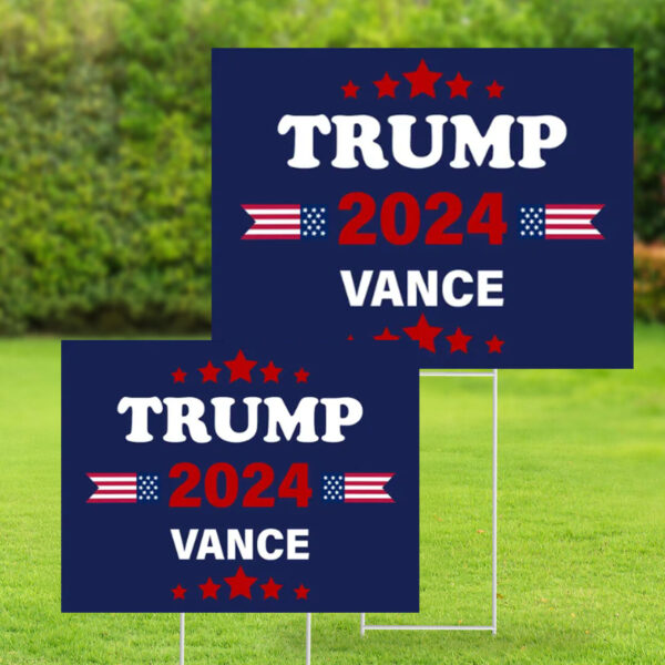 Trump 2024 Vance Yard Sign ,Republican Gift ,Donald Trump 2024 ,Political Lawn Sign ,MAGA