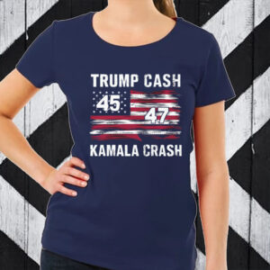 Trump Cash Kamala Crash 47 T-Shirt1