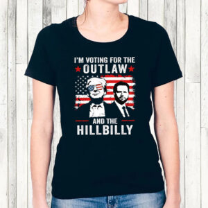 Trump I'm Voting For The Outlaw And Hillbilly Trump Vance T-Shirt