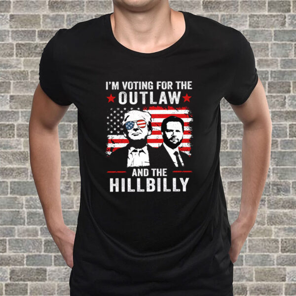 Trump I'm Voting For The Outlaw And Hillbilly Trump Vance T-Shirt45