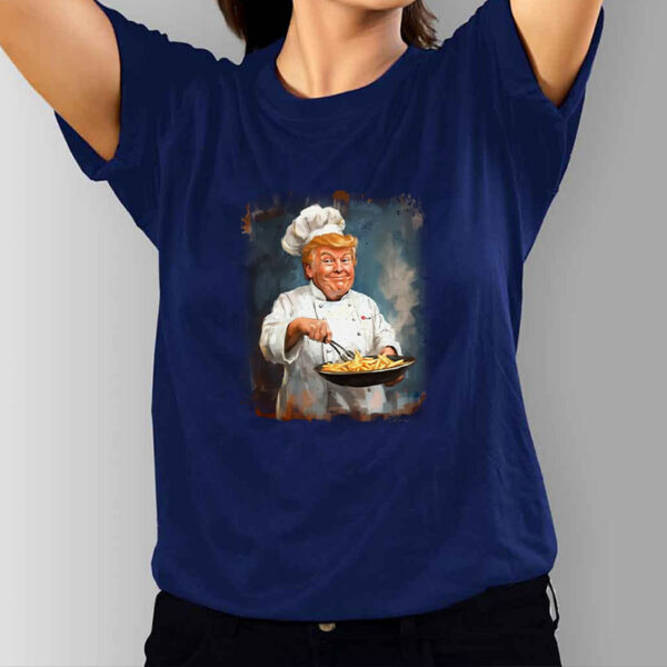 Trump Mcdonald - Maga Trump 2024 ,Republicans, Fast Food Trump Fries Making Fries T-Shirt1