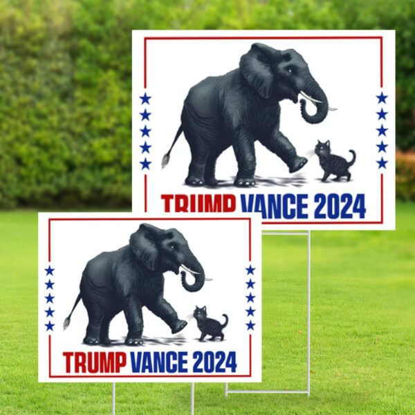 Trump Vance 2024 Yard Sign, MAGA Yard Sign, Republican Garden Sign