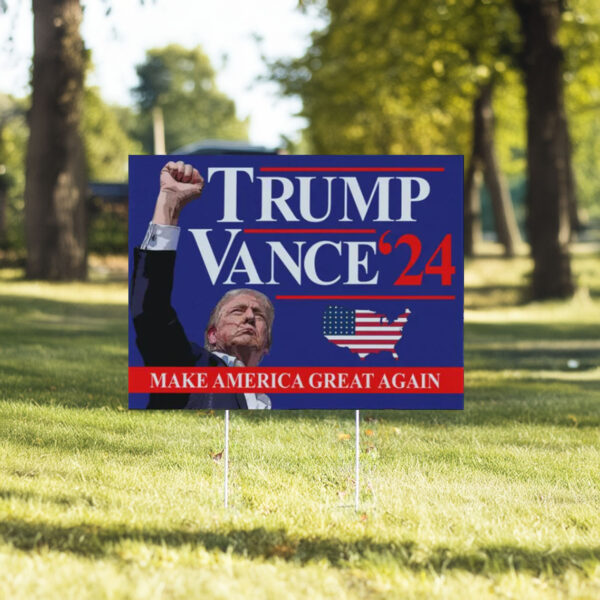 Trump Vance '24 ,Make America Great Again Yard Lawn Sign6