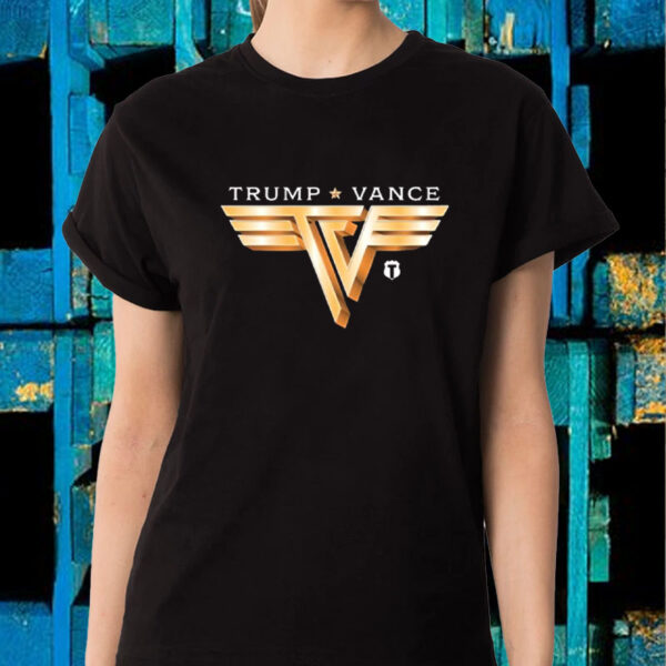 Trump Vance Rocker Gold T-Shirt2