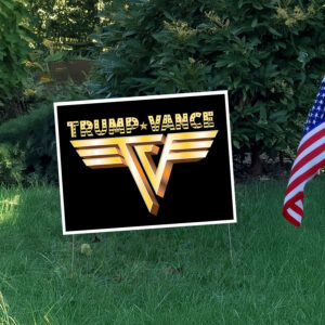 Trump Vance Rocker Gold Yard Sign3