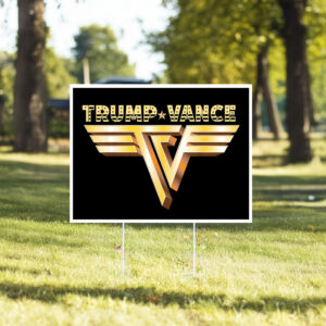 Trump Vance Rocker Gold Yard Sign6