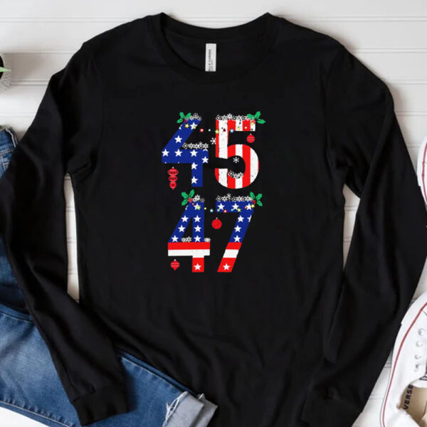 45 47 Christmas Donald Trump T-shirt 20243