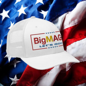 Big MAGA hat Let's Go! MagaDonalds Trump Embroidery Hat