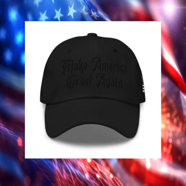 Black Dark Gothic MAGA Hat Cap3