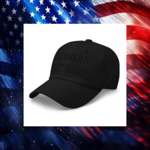 (Black on black) Dark MAGA Hat2