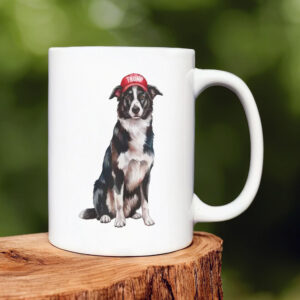 Border Collie Trump Mug 20241