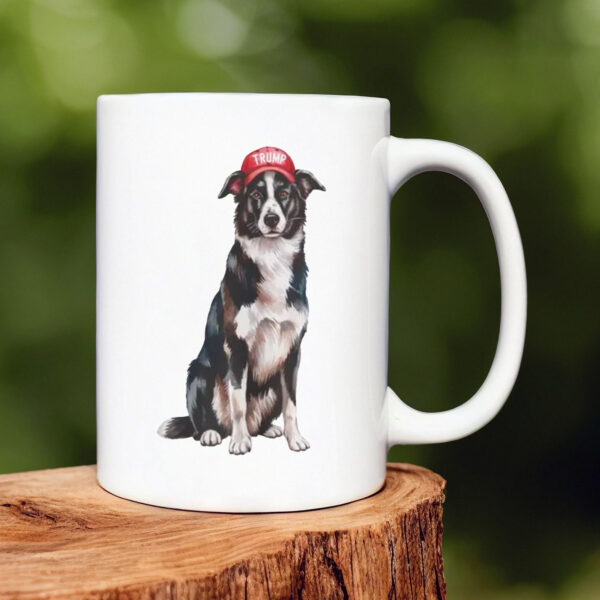 Border Collie Trump Mug 20241