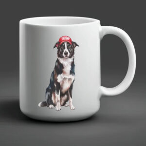 Border Collie Trump Mug 20242