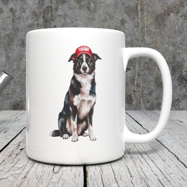 Border Collie Trump Mug 202433