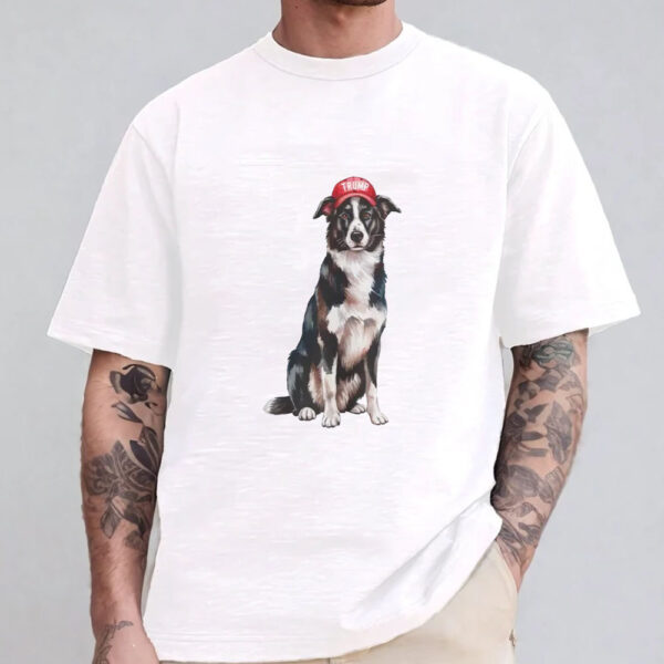 Border Collie Trump T-Shirt 20241