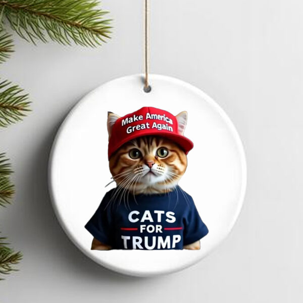 Cats For Trump Maga 2024 Ornament , Cats Lives Matter Trump 20242